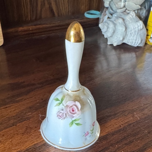 Towle Other - Vintage /antique Floral Hand Bell with Gold Accents